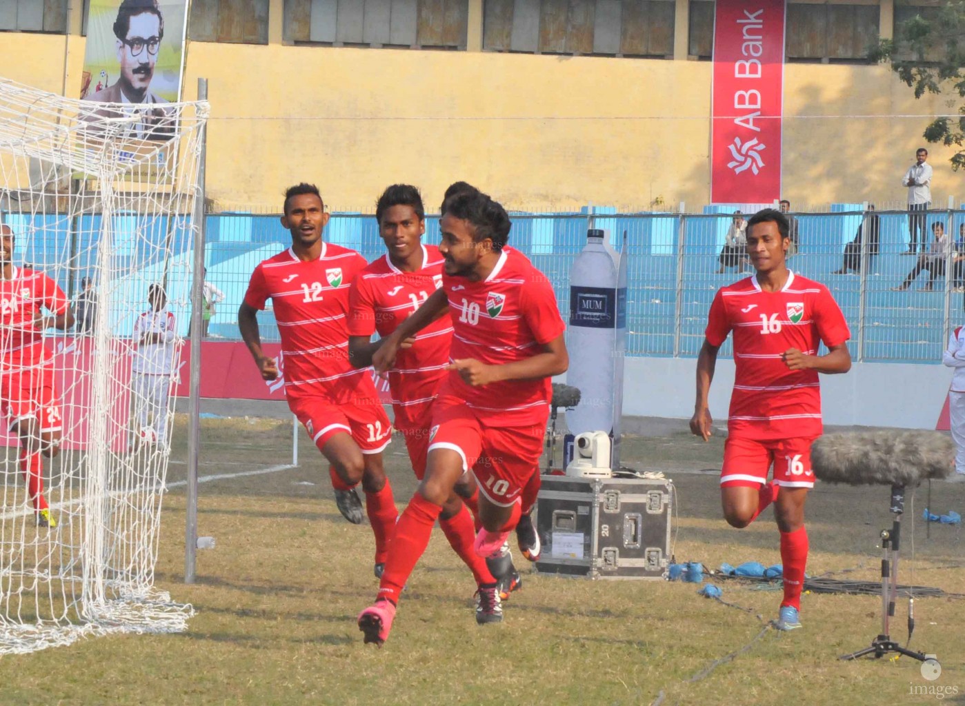 Maldives vs Cambodia in Bangubandhu Gold Cup in Dhaka, Bangladesh, Monday, January. 11, 2016.  (Photos: Bangladesh Football Federation).